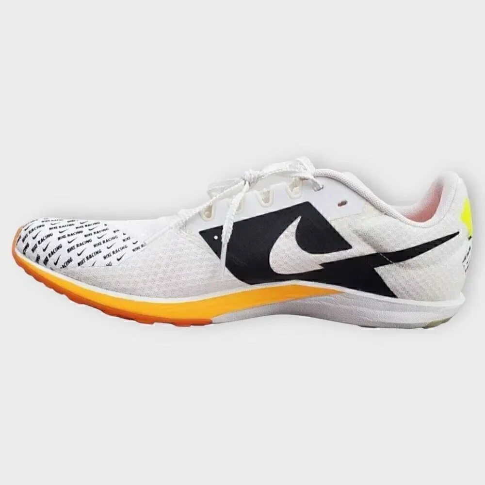 Nike Zoom Rival XC 6 White/ Orange Track Shoes Spikes DX7999-100 Mens size 8.5